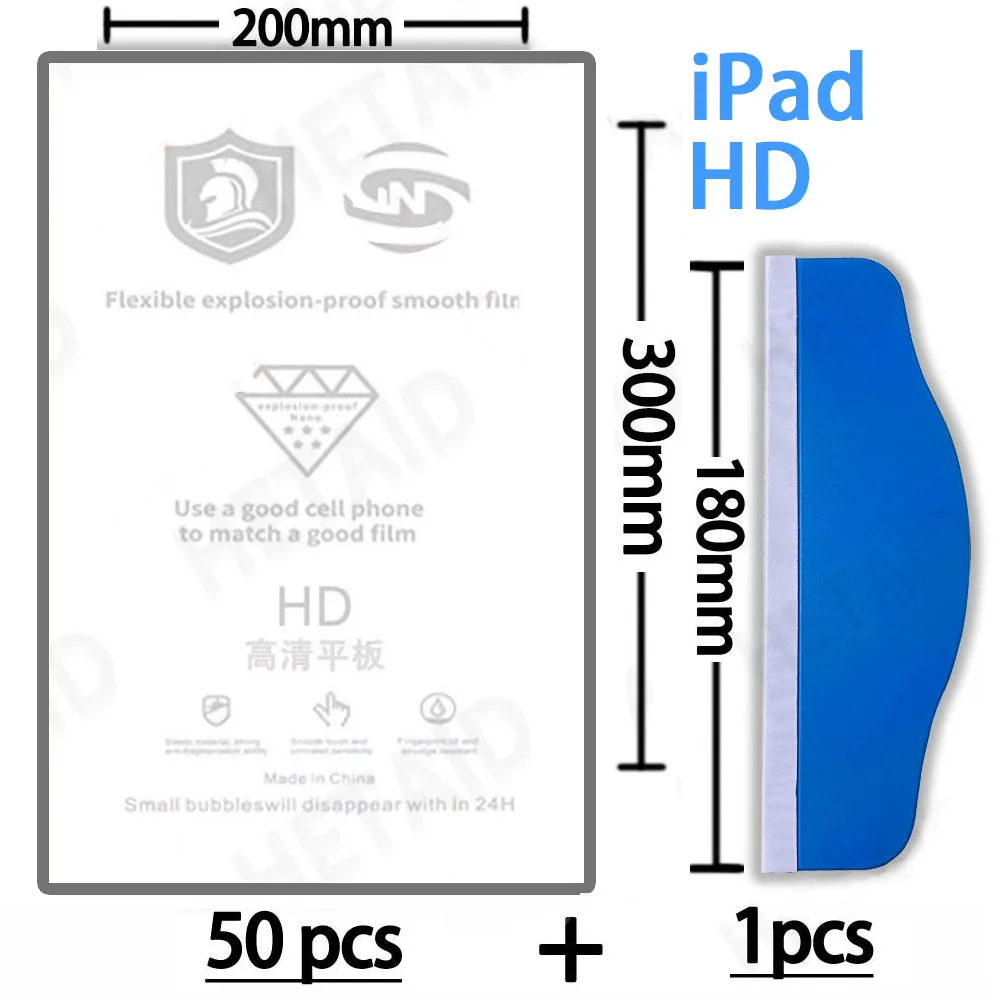Flexible Hydrogel Film for Cutting Machine for IPAD Tablets Under 11" Full Screen Coverage Auto Repair