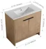 36-Inch Bathroom Vanity with Sink Mid-Century Bathroom Vanities with Top Basin Floor Wood Bathroom Sink Cabinet 2