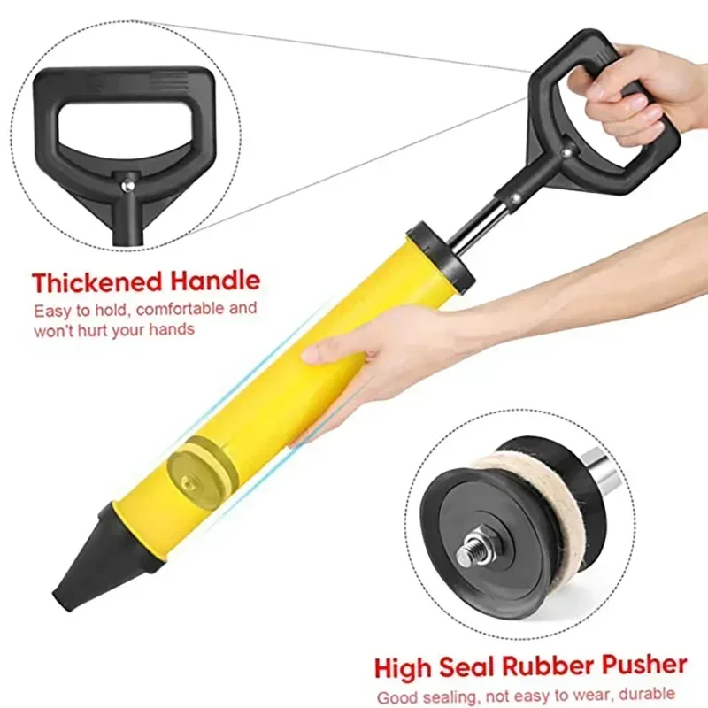 With 4 Nozzles Grouting Mortar Sprayer Grout Filling Tools Caulking Gun Cement Lime Pump Grouting Gun Applicator 6
