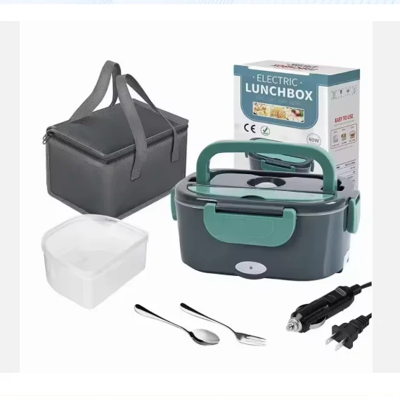 Portable Electric Food Warmer Lunch Box 1.5L 60W - Leak Proof Food Heater for Car, Home, Office & Travel 3