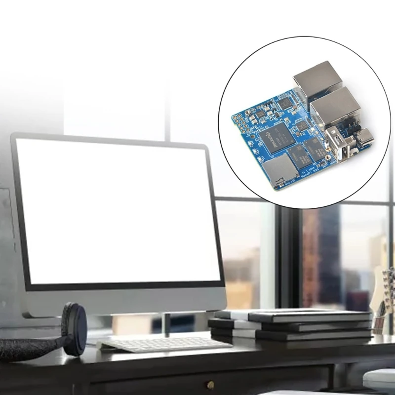 NanoPi R2S ���� ���� RK3328 2�Ⱑ��Ʈ ��Ʈ��ũ ��Ʈ 1GB �޸� ����� DropShipping