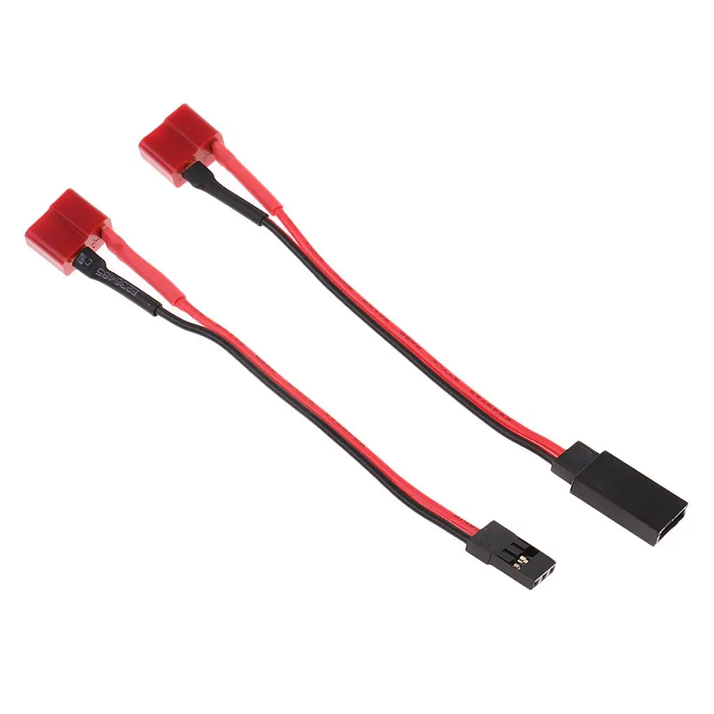 Connecteurs adaptateurs Deans mâle vers FUTABA/JR femelle, 125mm, pour récepteur RC