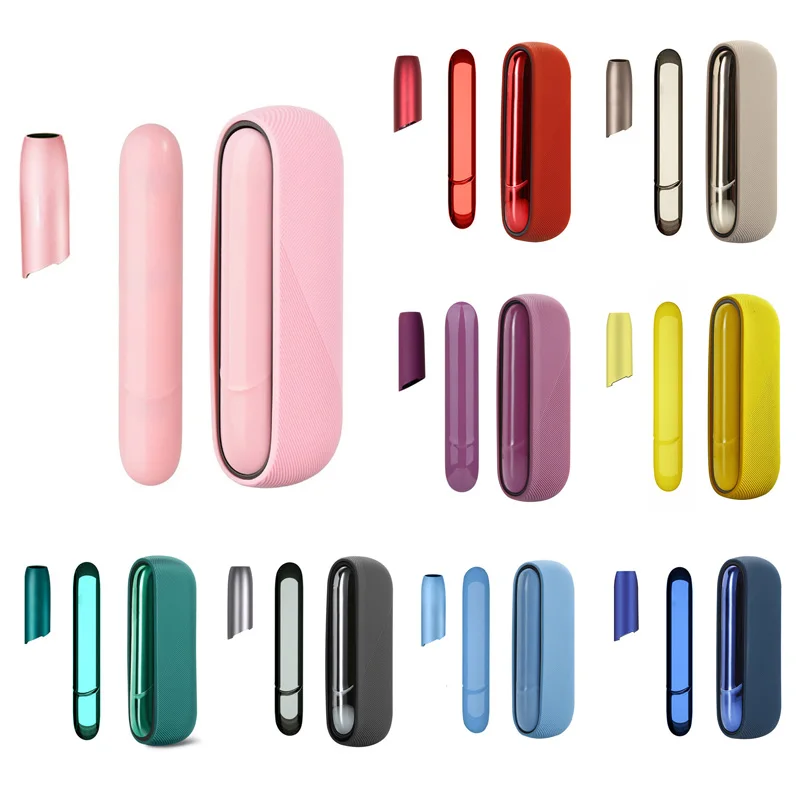 Hochwertige Silikonhülle Abdeckung für Iqos 3 Iqos Duo 3 Hülle mit  Türabdeckung Geschenkbox Paket Multi Farben