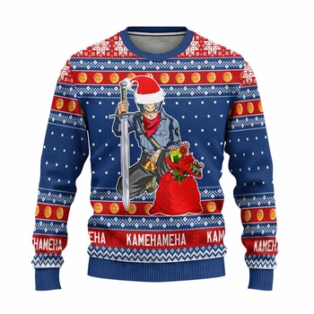 New fashion winter ugly christmas sweater men women adult children funny d cartoon printing casual