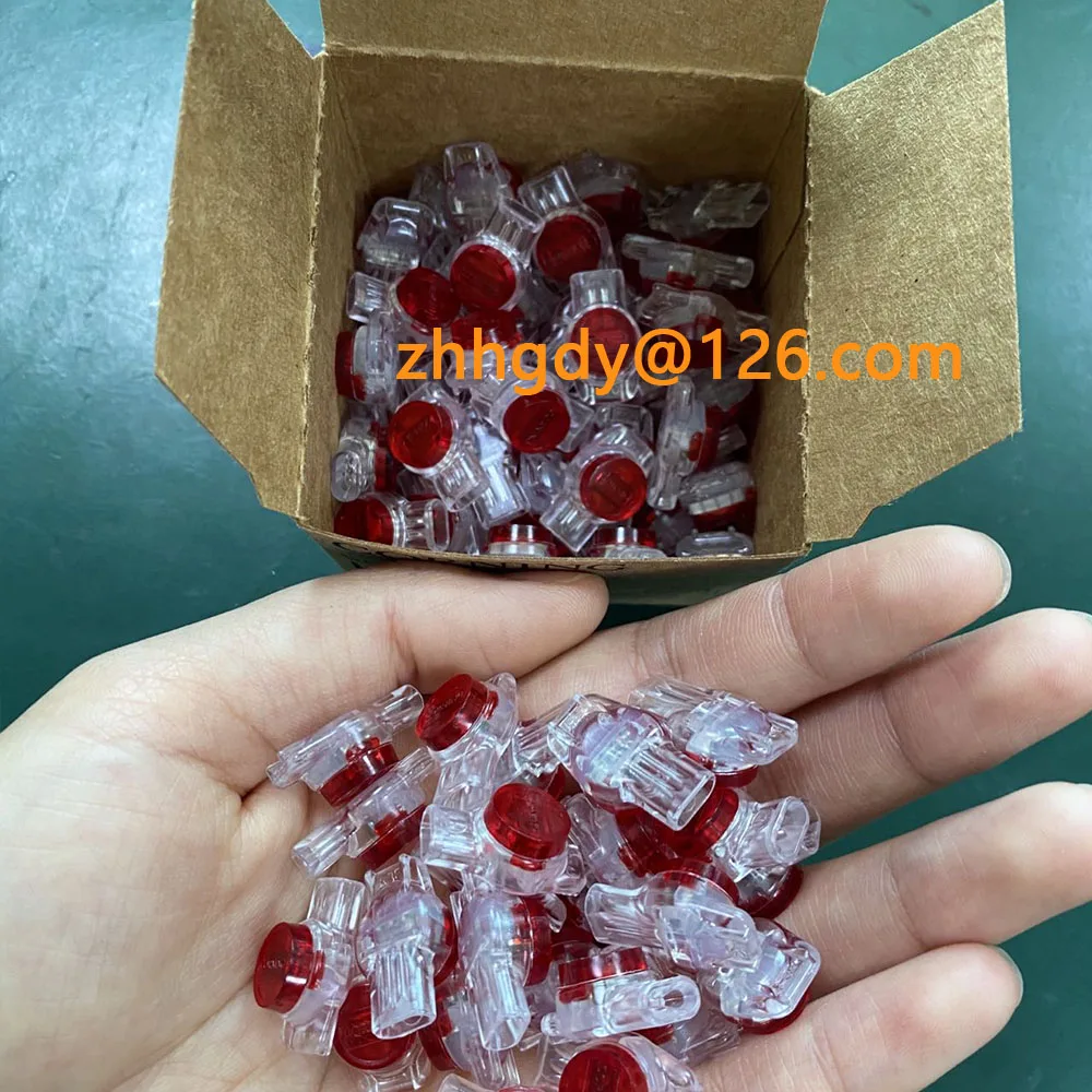 3M/CORNING UY K3 Three-wire Multiplexed Three-core Fast Connect Wiring Telephone Network Cable Crimping Quick Connector 100 PCS