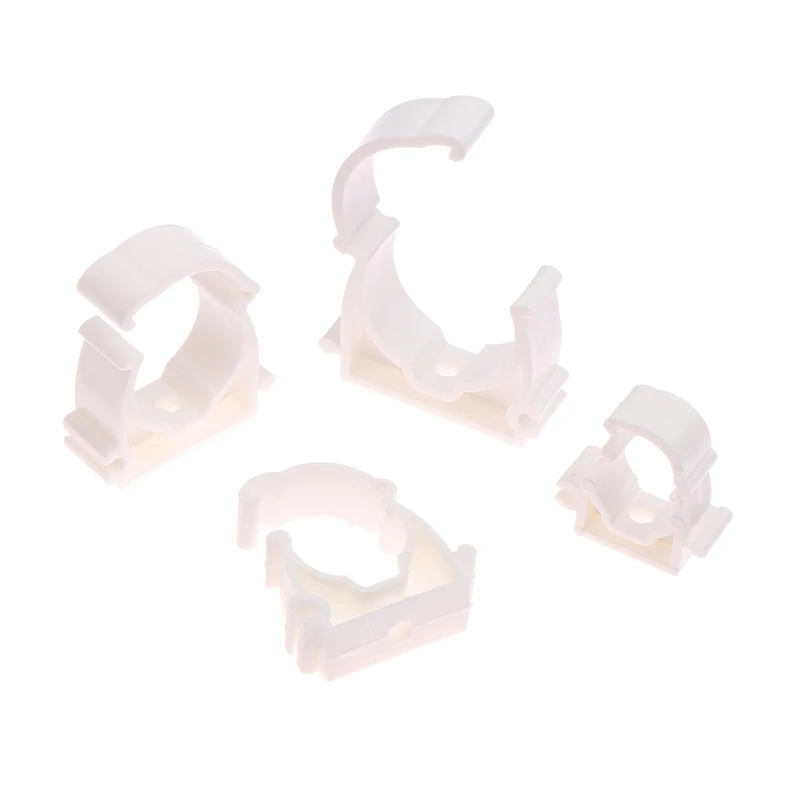 Hot!20 Pcs Plastic PPR Clamp Holder For Water Pipe Tube Fittings With Cover Diameter 16mm 20mm 25mm 32mm