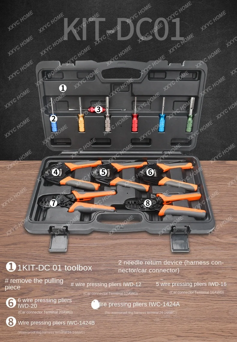 

Applicable Car Connector Dt, Dtm P Male and Female Pin Pressure Wiring Clamp Terminal Needle-Return Machine