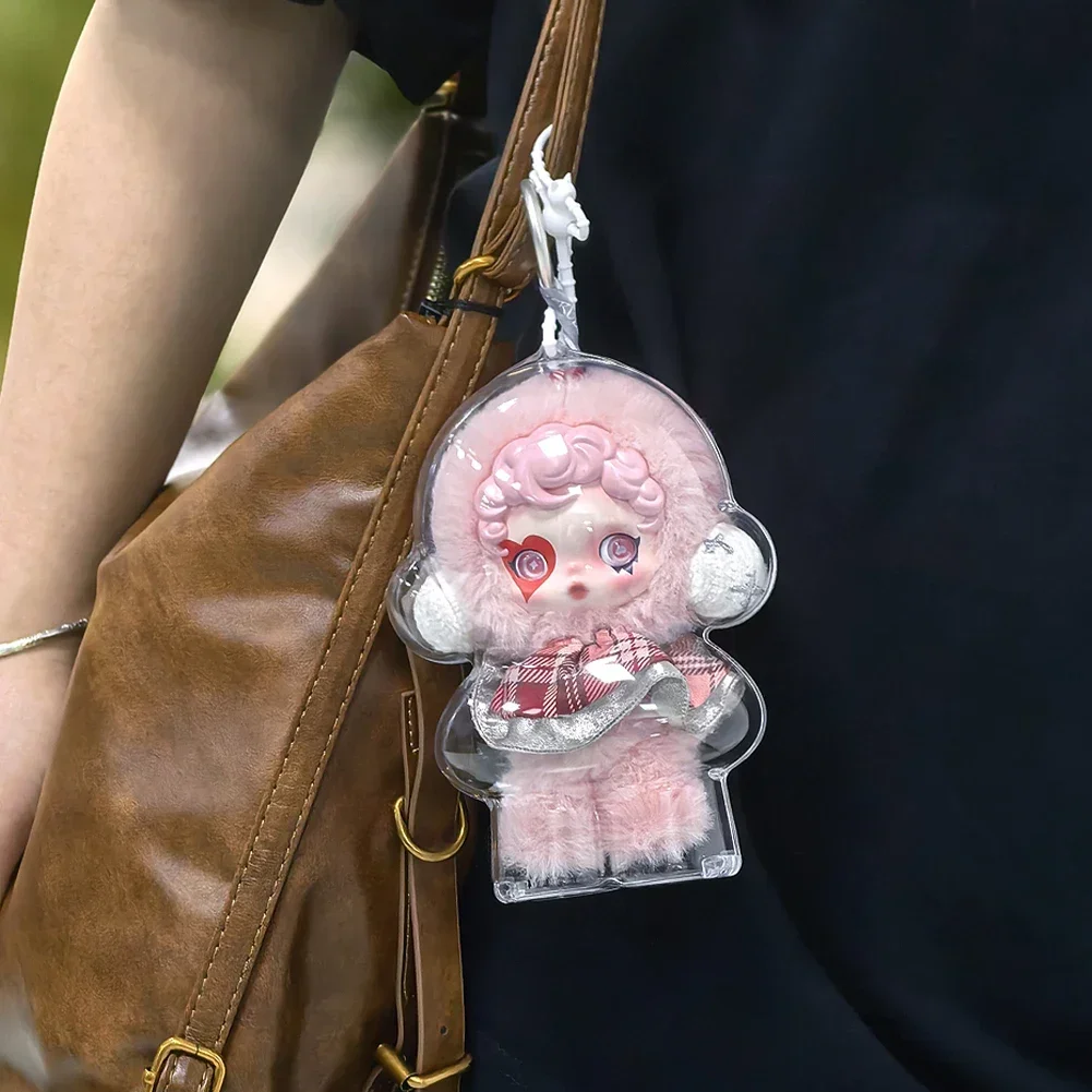 スカルパンダ 1PC 保護アクリル収納ケースぬいぐるみディスプレイ