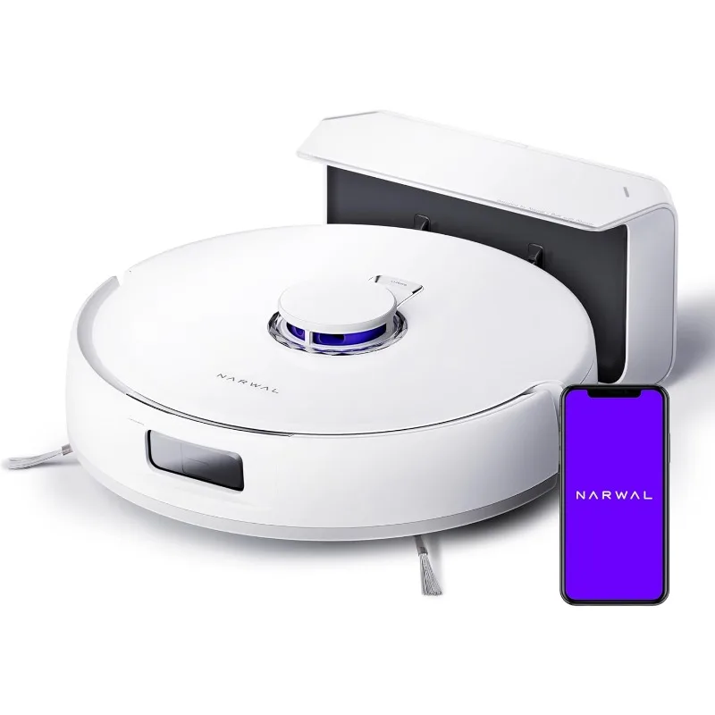 NARWAL Freo X Plus Robot Vacuum and Mop, 7-Week Dust Storage, Zero Tangles, 7800Pa Suction, Mopping,Tri-Laser Obstacle Avoidance