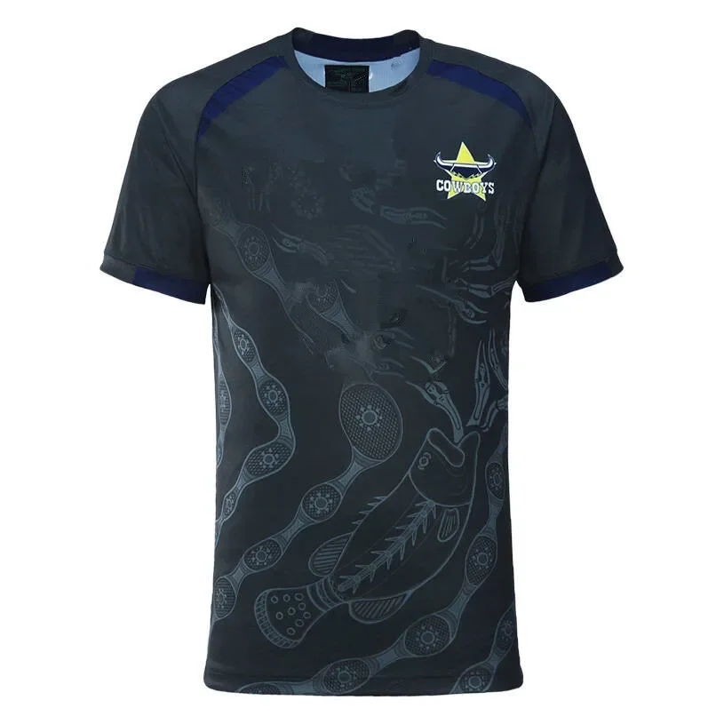 thumbnail image 1 of Camiseta polo de entrenamiento de rugby de los North Queensland Cowboys 2024, talla para hombre: S-5XL (nombre y número personalizados impresos), 1 of 5