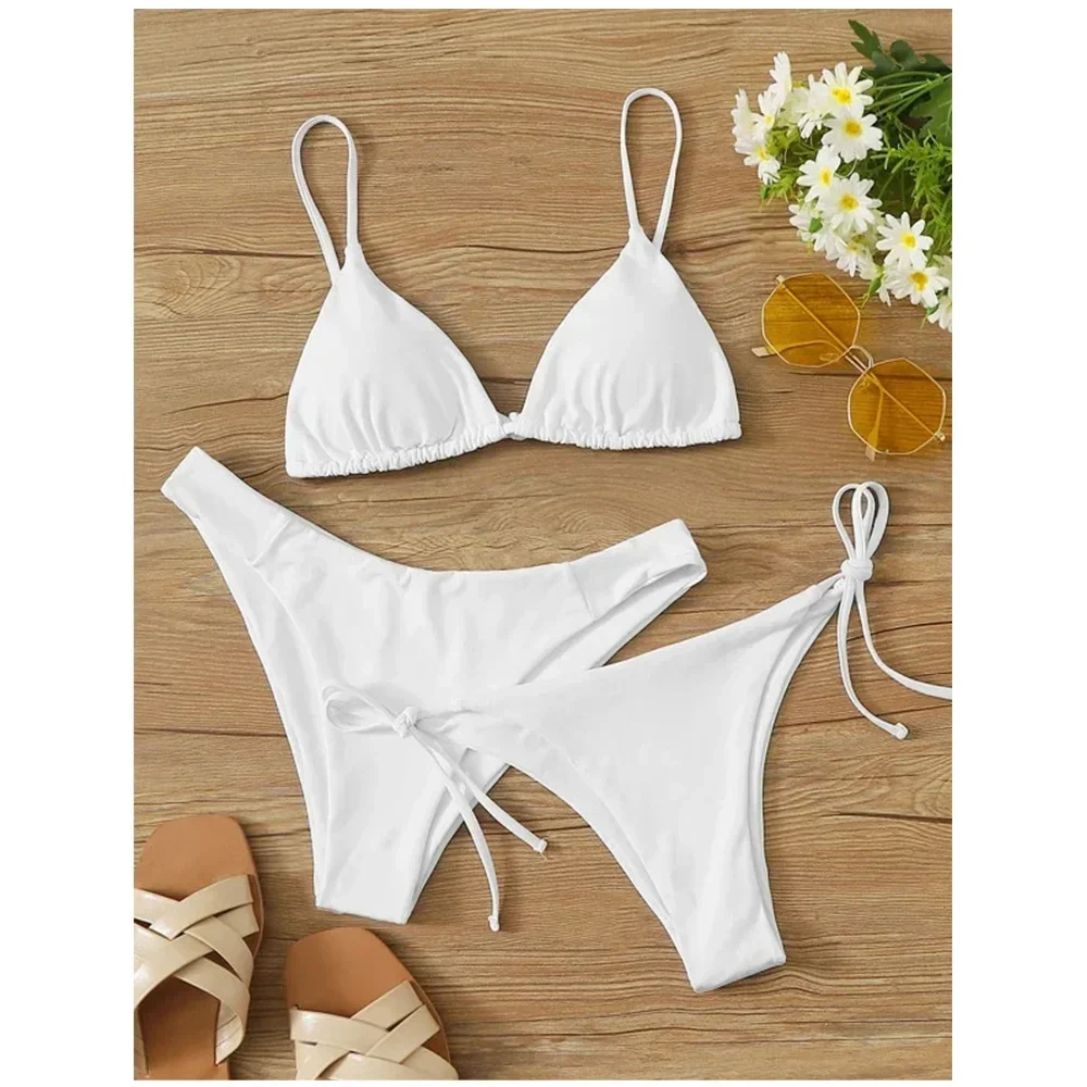 Bikini Set Bikini Swimsuit Women Swimwear 3 Pieces Set Lace Up Micro Bikini