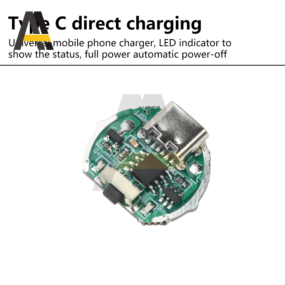 10W DIY 손전등 제어 마더 보드 LED 드라이버 제어 보드 밝기 스위치가있는 충전 보호 조정 가능