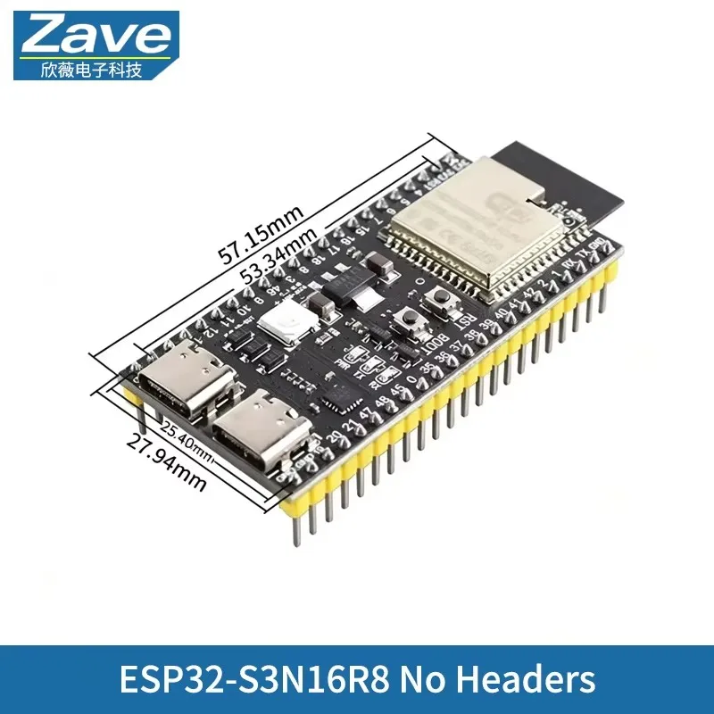 ตัวเลือกสินค้า ESP32-S3 โมดูลพัฒนา WiFi บลูทูธ ดูอัลคอร์ Arduino IoT