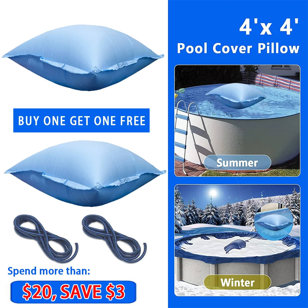 InflatableWinterPoolPillow4x4ftWinterizingSwimAirPillowFor