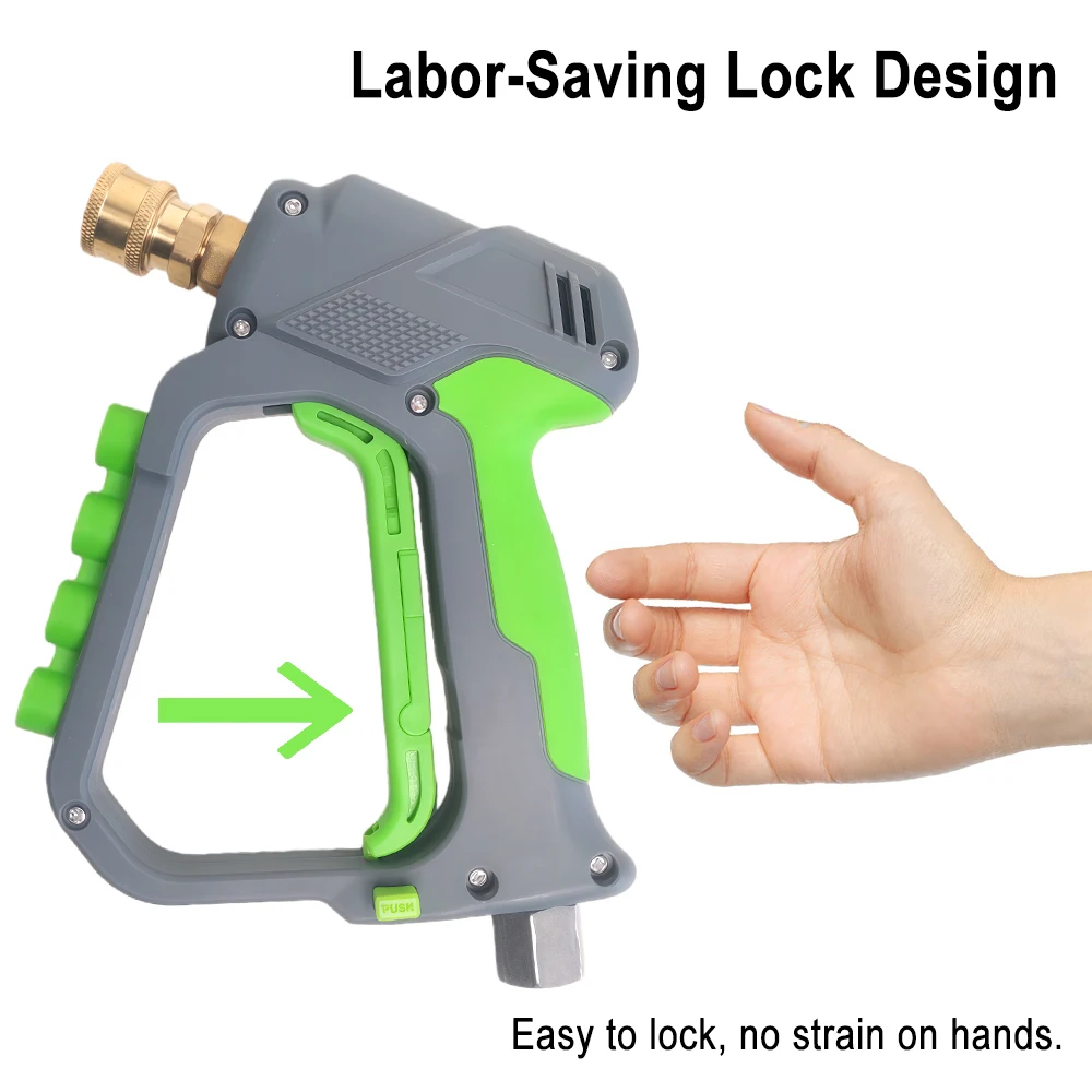 헤비 듀티 숏 카워시 건 회전식 엉킴 방지 고압 4색 노즐 키트 가정용 전문 자동차 미용 디테일링