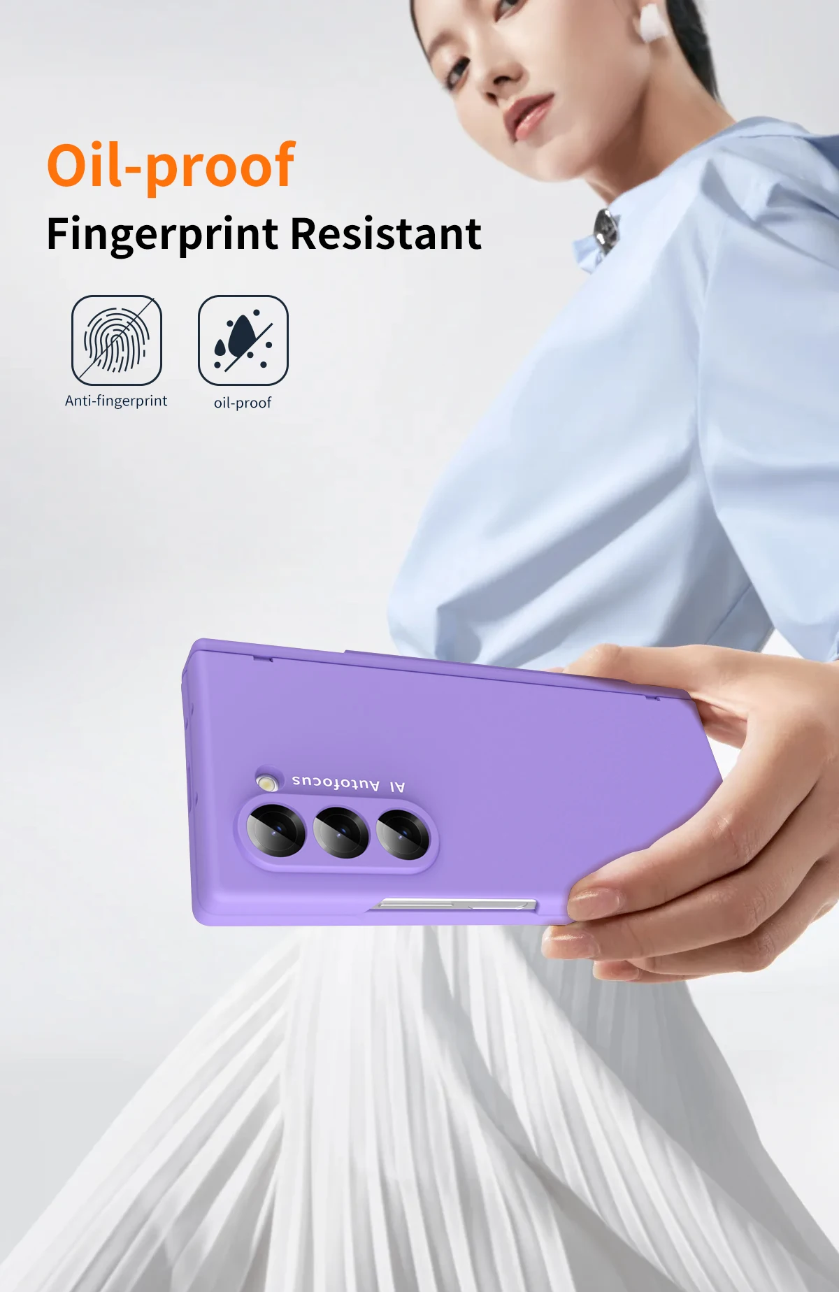 Macaron-stil frostat hårt PC-skal för Samsung Galaxy Z Fold 6 5 4 3 2 med glasskärmskydd med pekpenna_voghion.com