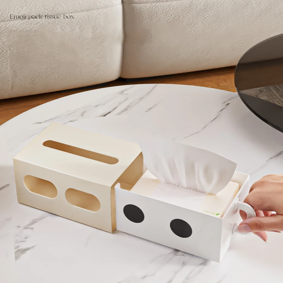 Tissue Box Table Napkin Rings Tissue case Paper Box Container Solid Storage Box Home Table Decoration 3