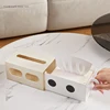 Tissue Box Table Napkin Rings Tissue case Paper Box Container Solid Storage Box Home Table Decoration 3