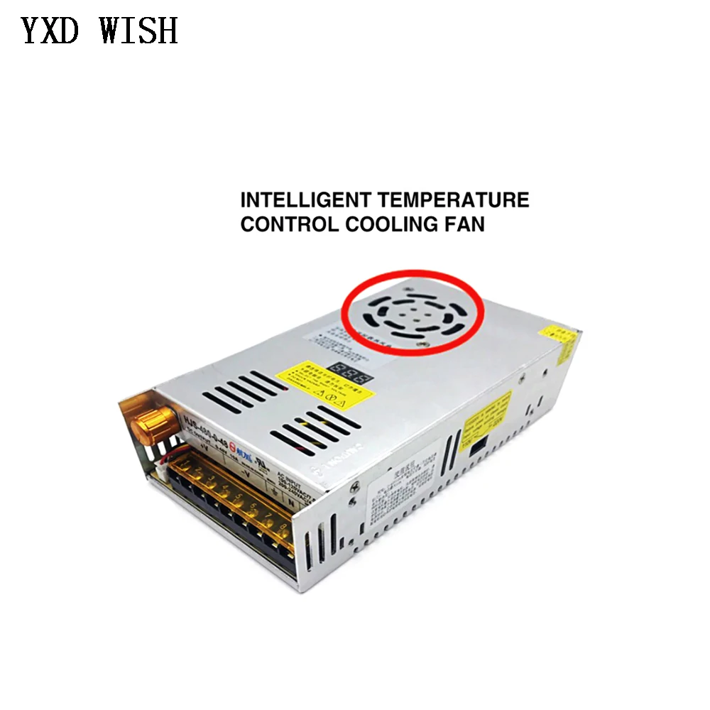 Description Picture 3 of item480W Digital Display Switching Power Supply Adjustable Voltage 0-48V AC 110/220V to DC 48V 10A Transformer Power Adapter