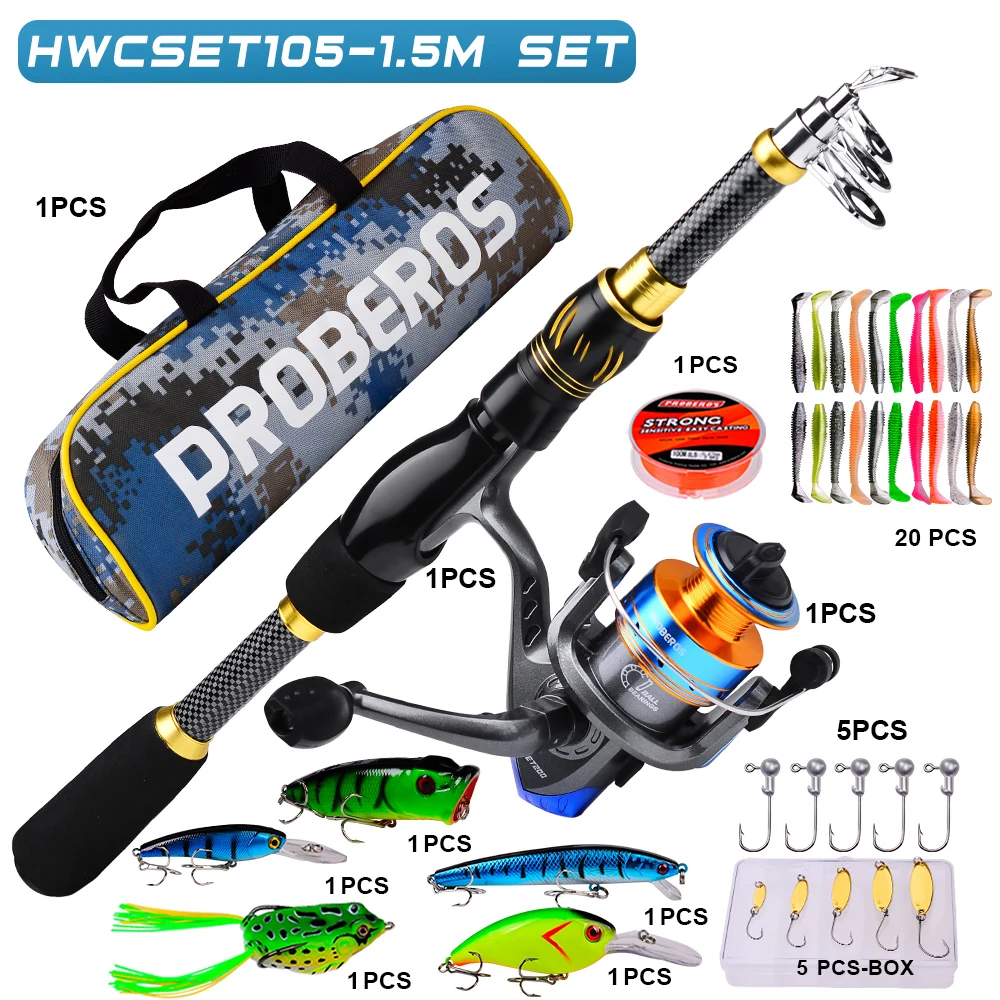  slider image of PROBEROS 1.5m-2.4m Fishing Rod