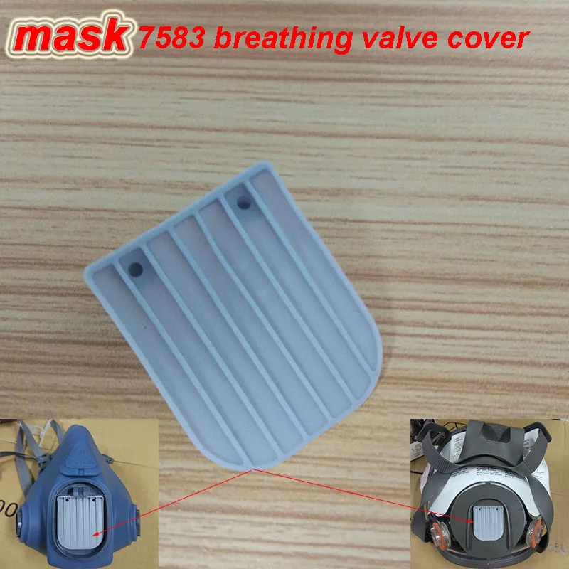 new 7583 Breathing valve piece 7502/6502/6800 Respirator mask exhaust vent Breathing pads blue valve