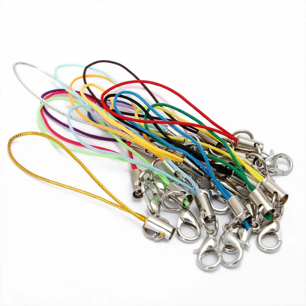 Lanyard Strap Cords with Lobster Clasp for DIY Jewelry and Keychain Accessories - Set of 50/100 Pieces
