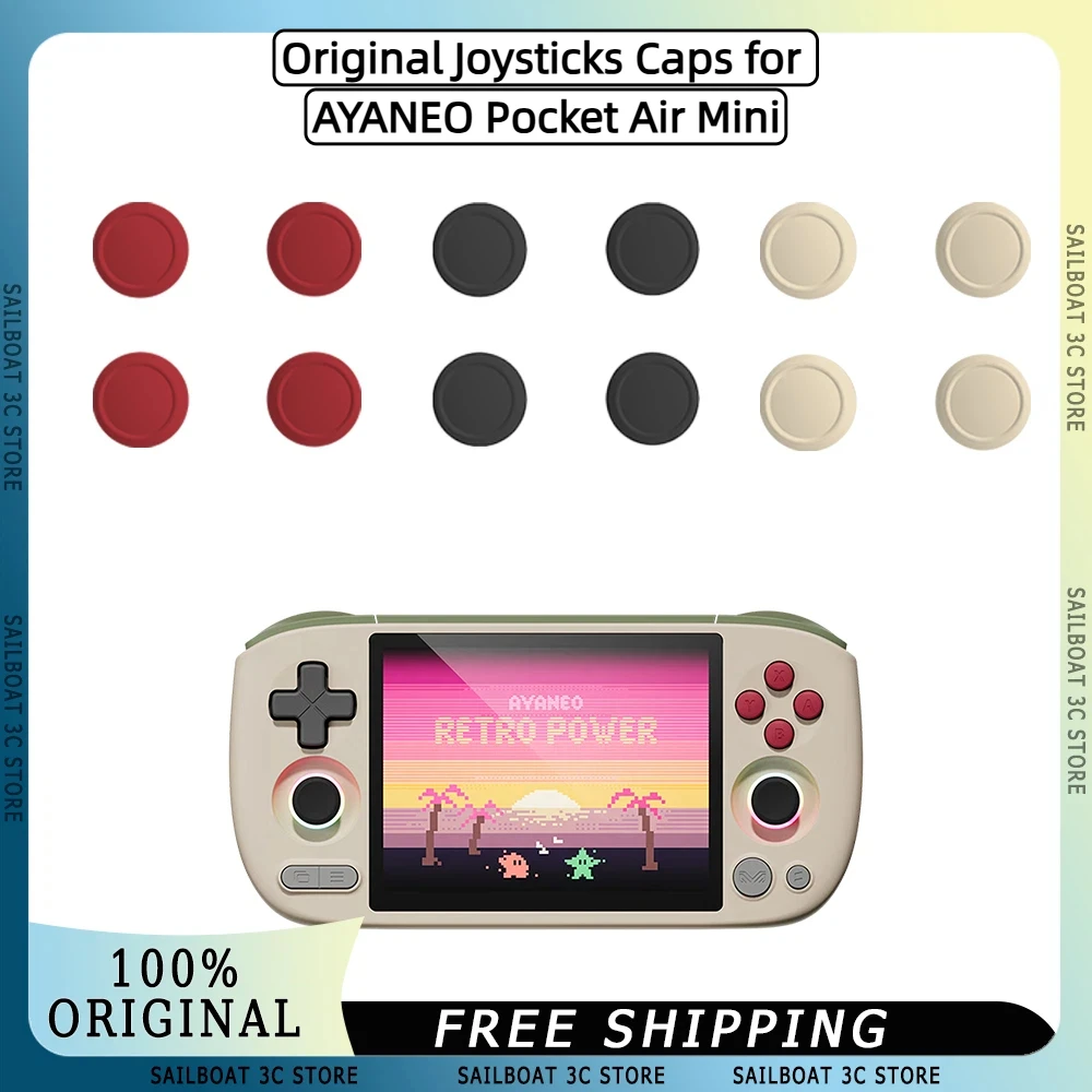 Cappucci joystick originali per AYANEO Pocket Air Mini Console di gioco originale Joystick Caps Sostituzione accessori da gioco AYANEO