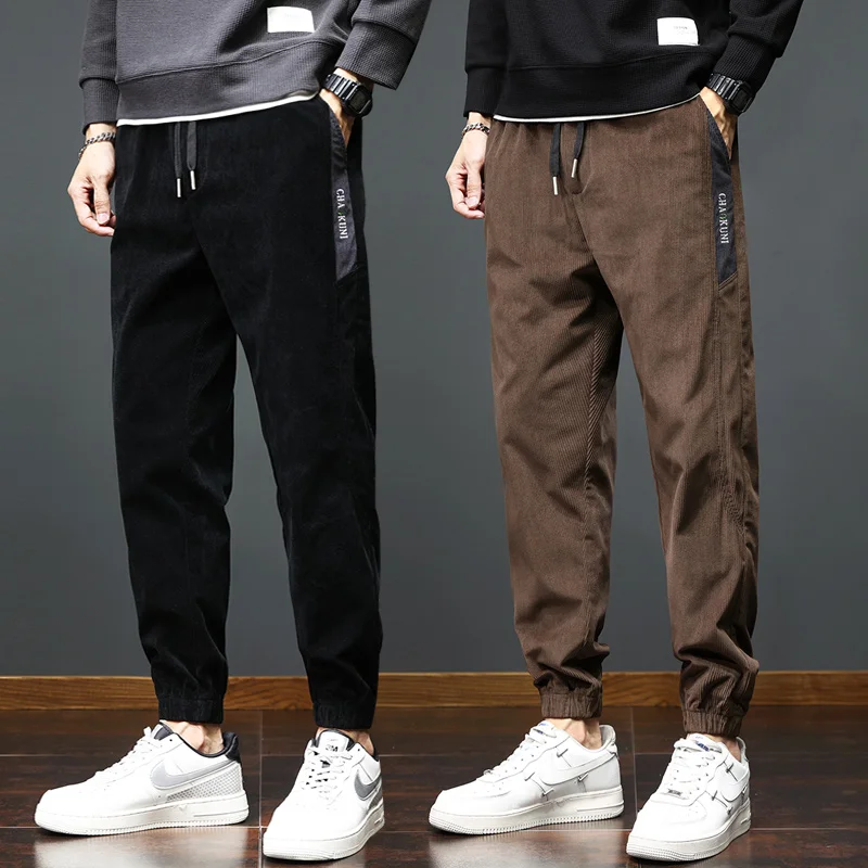 

2023 Autumn/Winter Corduroy Loose and Comfortable Trendy Loose Herringbone Pattern Casual Pants