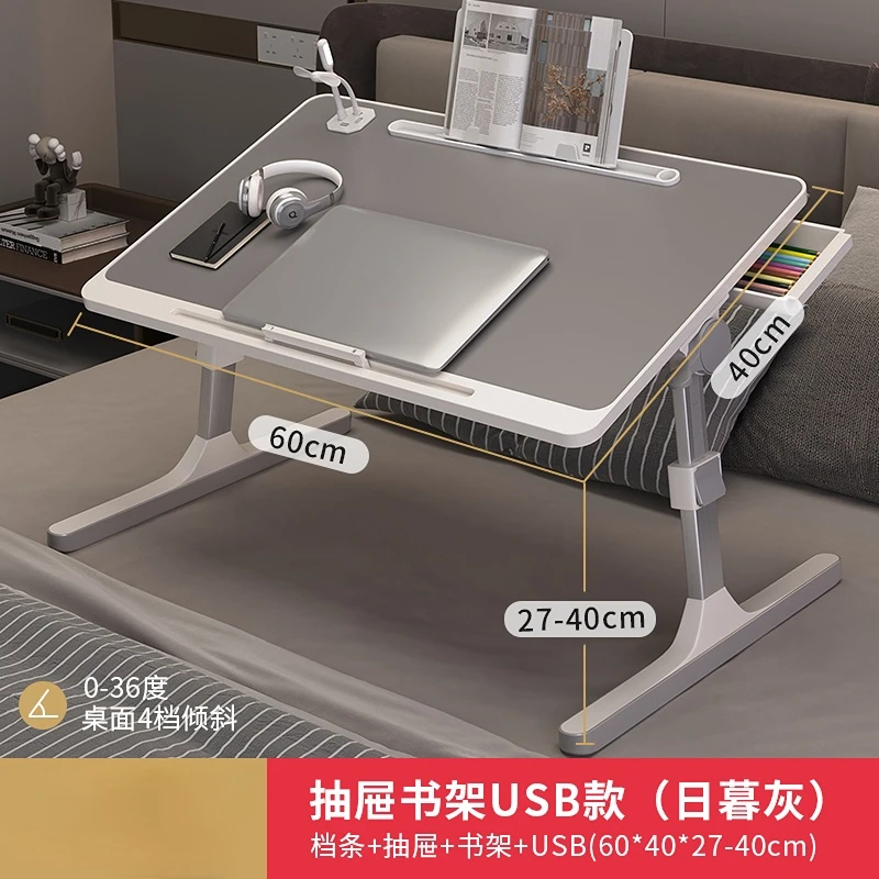 Home Folding Laptop Desk for Bed & Sofa Laptop Bed Tray Table Desk Portable Lap for Study Reading Top Tray Table
