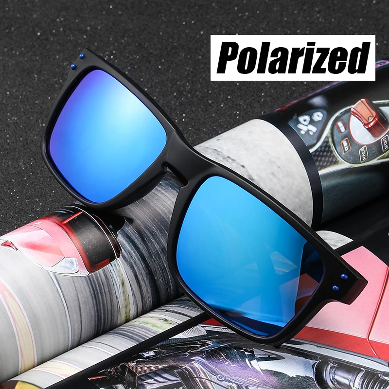 

Trendy Men and Women Sunglasses Square Sports Sun Glasses Polarized Eyeglasses Vintage Travel Eyewear Mirror Lens Goggles UV400