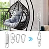Stainless Steel Swivel Mount Chain With Carabiners And Spring, 1000Lbs Capacity For Heavy Bag, Gym Swing, Hammock 5