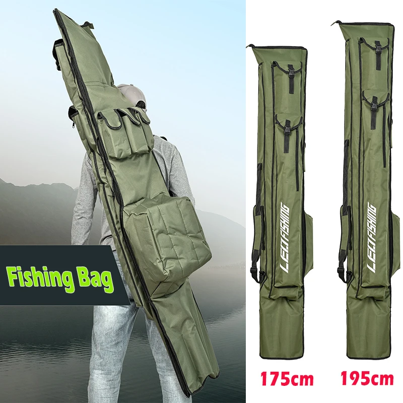 175/195CM Carp Fishing Rod Long Bag 1000D Oxford Protable Foldable