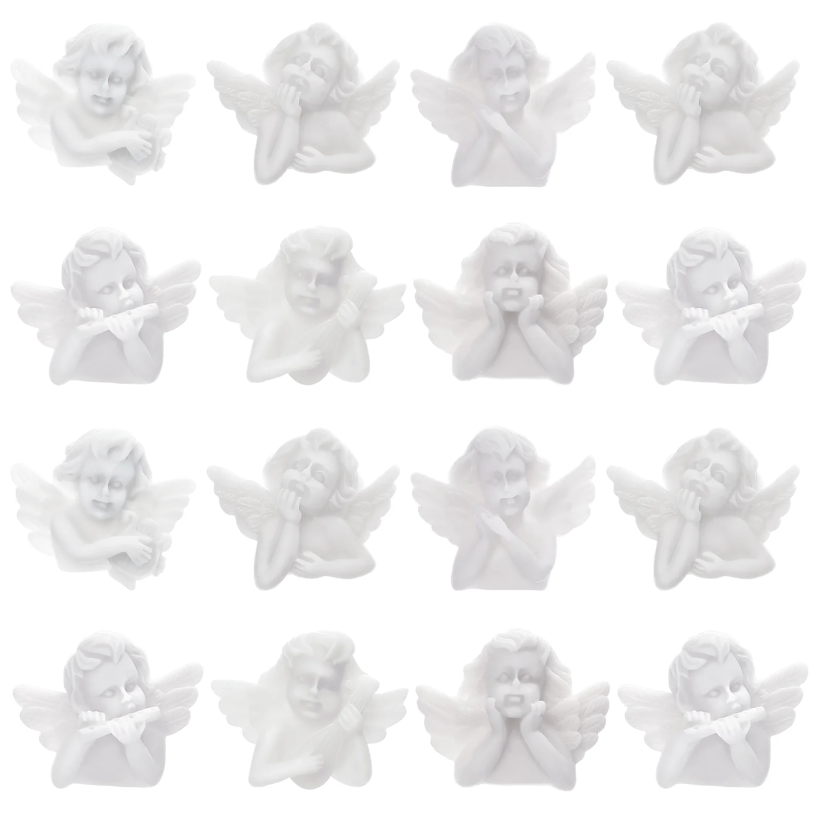 

30 Pcs DIY Accessories Delicate Mini Angel Figurines Phone Case Materiales Para Uñas Acrílicas Decors Angels Crafts Miniature