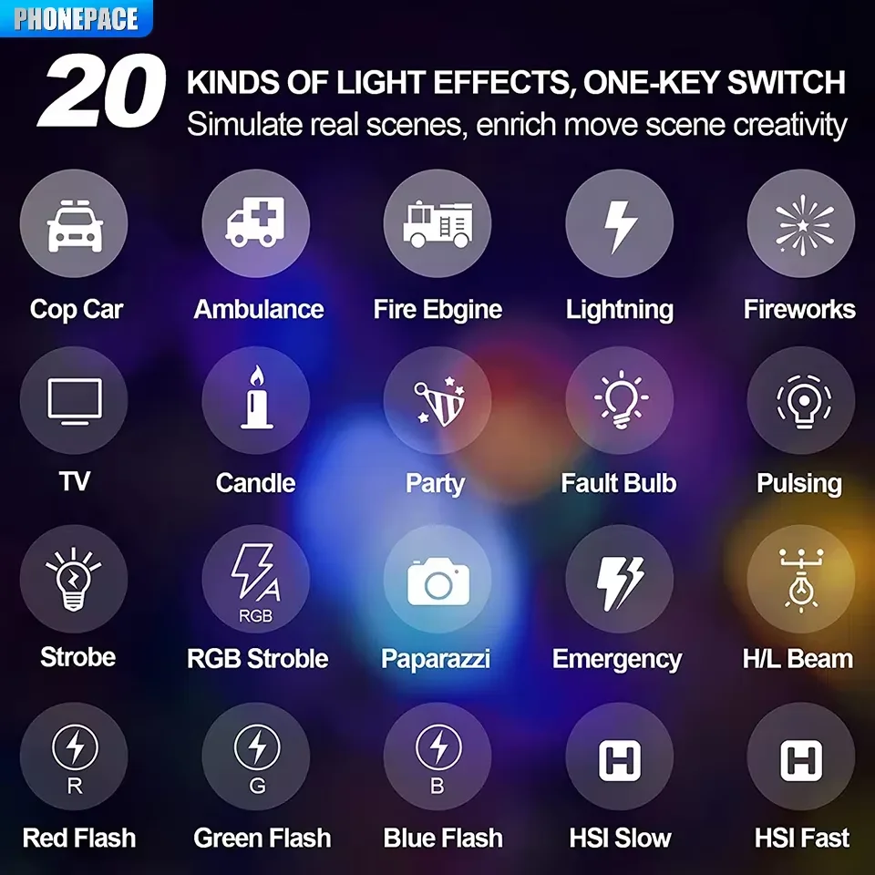 RGB Lighting Kit Dimmable Light Video