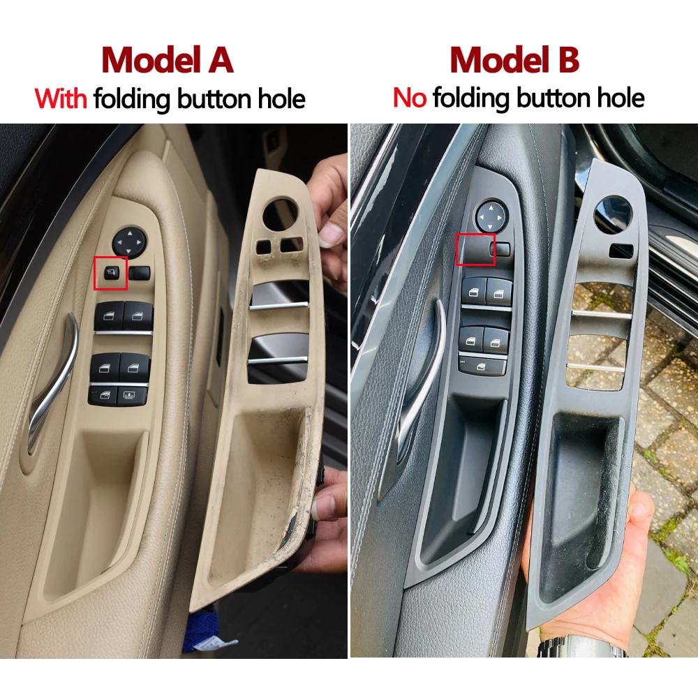 Car door assist handle car door panel cover 7pcs Set LHD Interior Armrest Door Handle Panel Inside Trim Cover for BMW 5 Series F10 F11 F18 520i 523i 525i 528i 535i