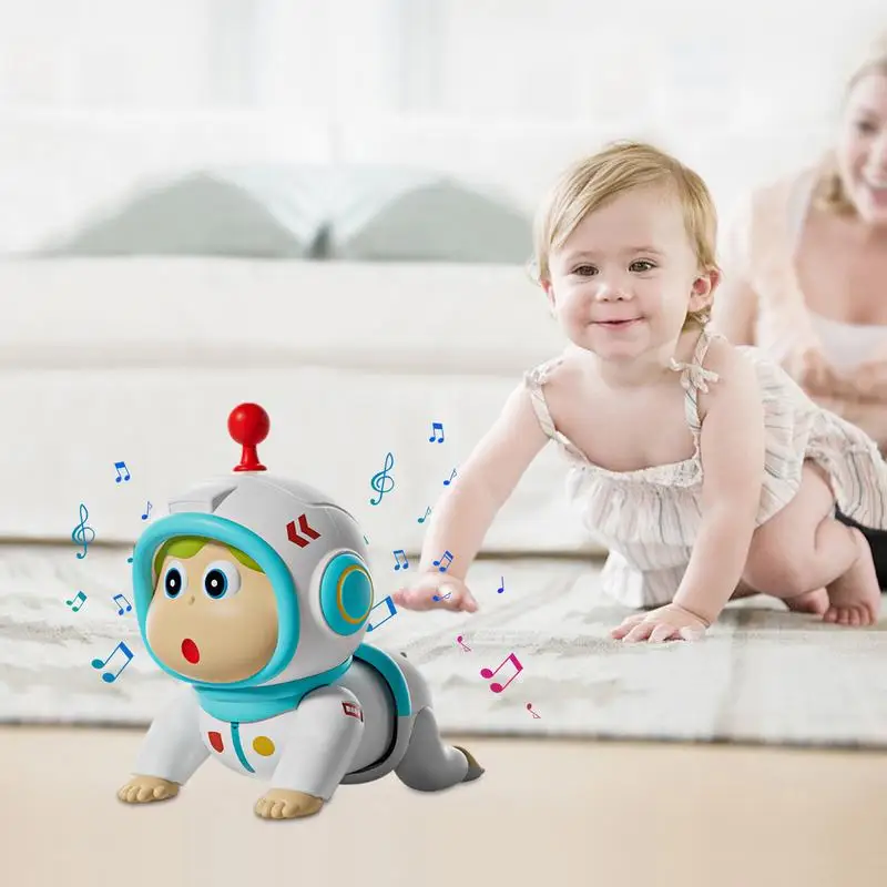 Electric Crawling Toys Developmental Crawling Toy With Head Teether Learning-Education Toys For 0-3 Years Old Toddler For Kids 4