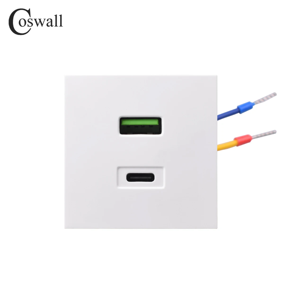 Coswall Dual USB Wall Charger with 20W Fast Charging Capability