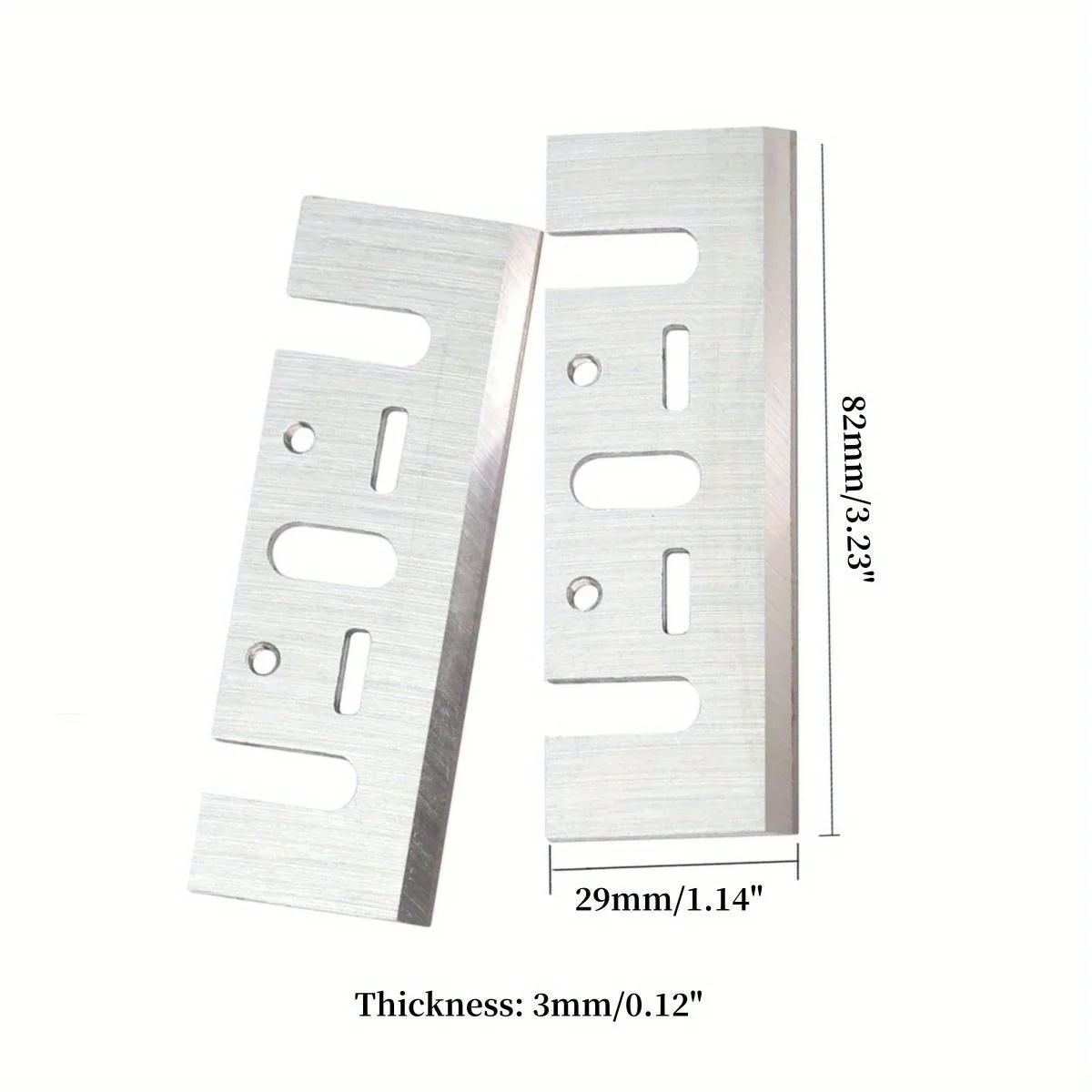 Planer Blades 2pcs High Speed Steel 3-1/4 Woodworking Electric for Hardwood Maklta 1900B