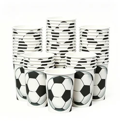 Disposable Soccer Party Paper Cups - Sports Birthday Party Decor Drink Supplies, Various Pack Sizes - 40pcs (Soccer Paper Cups)