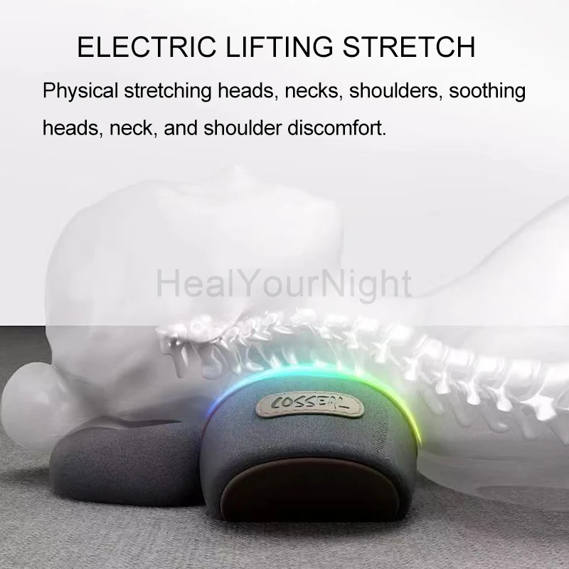 Heating Vibration Neck Massager Pillow for Back Support