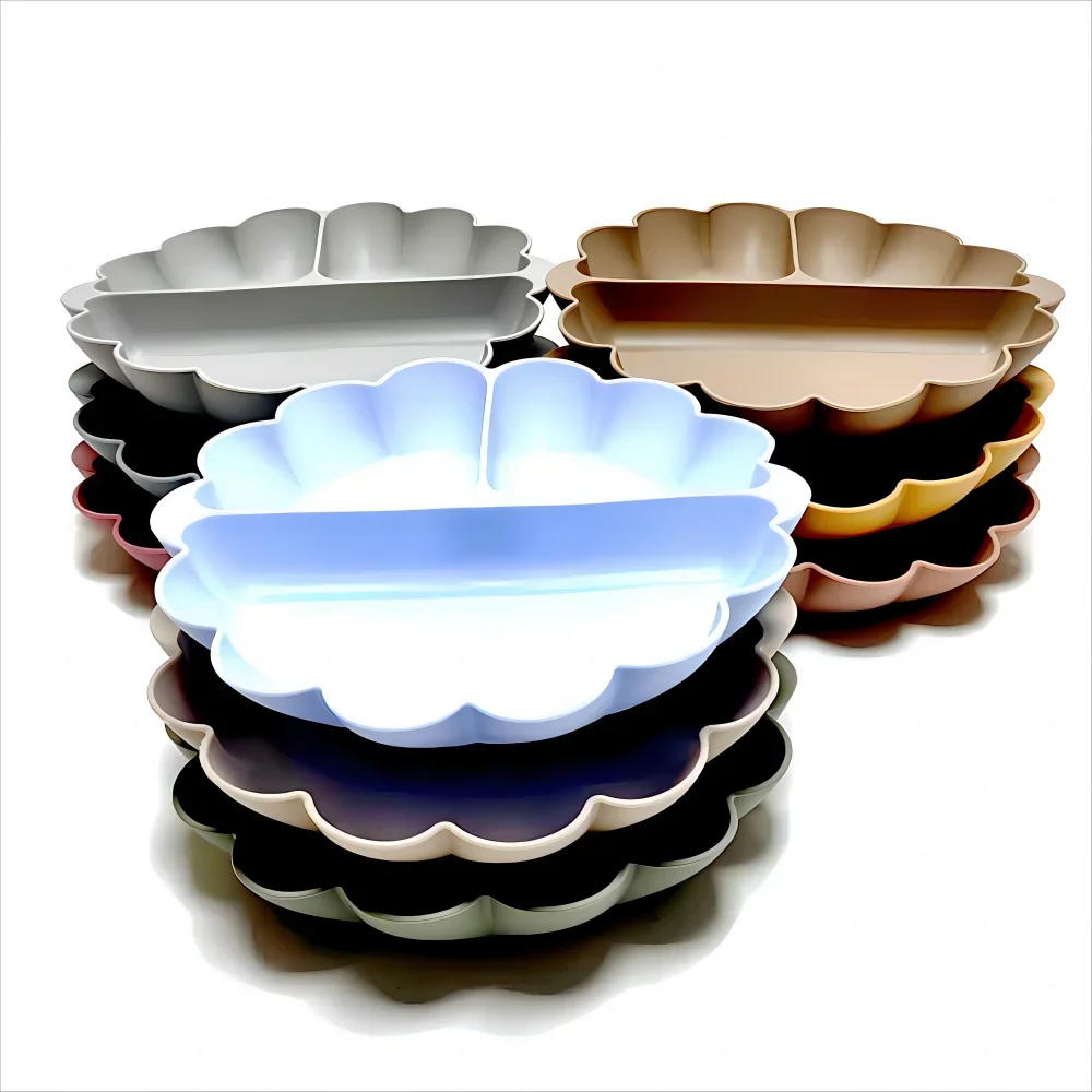 Children's silicone tableware strong suction plate baby eating feeding training bowl environmental protection easy to clean 5