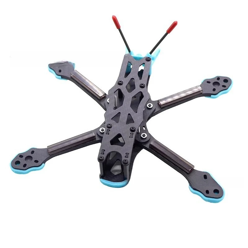 HSKRC APEX 5인치 풀 카본 파이버 랙 RC 레이싱 FPV 크로스오버 프리스타일 플라워 플라이, 낙하 저항성