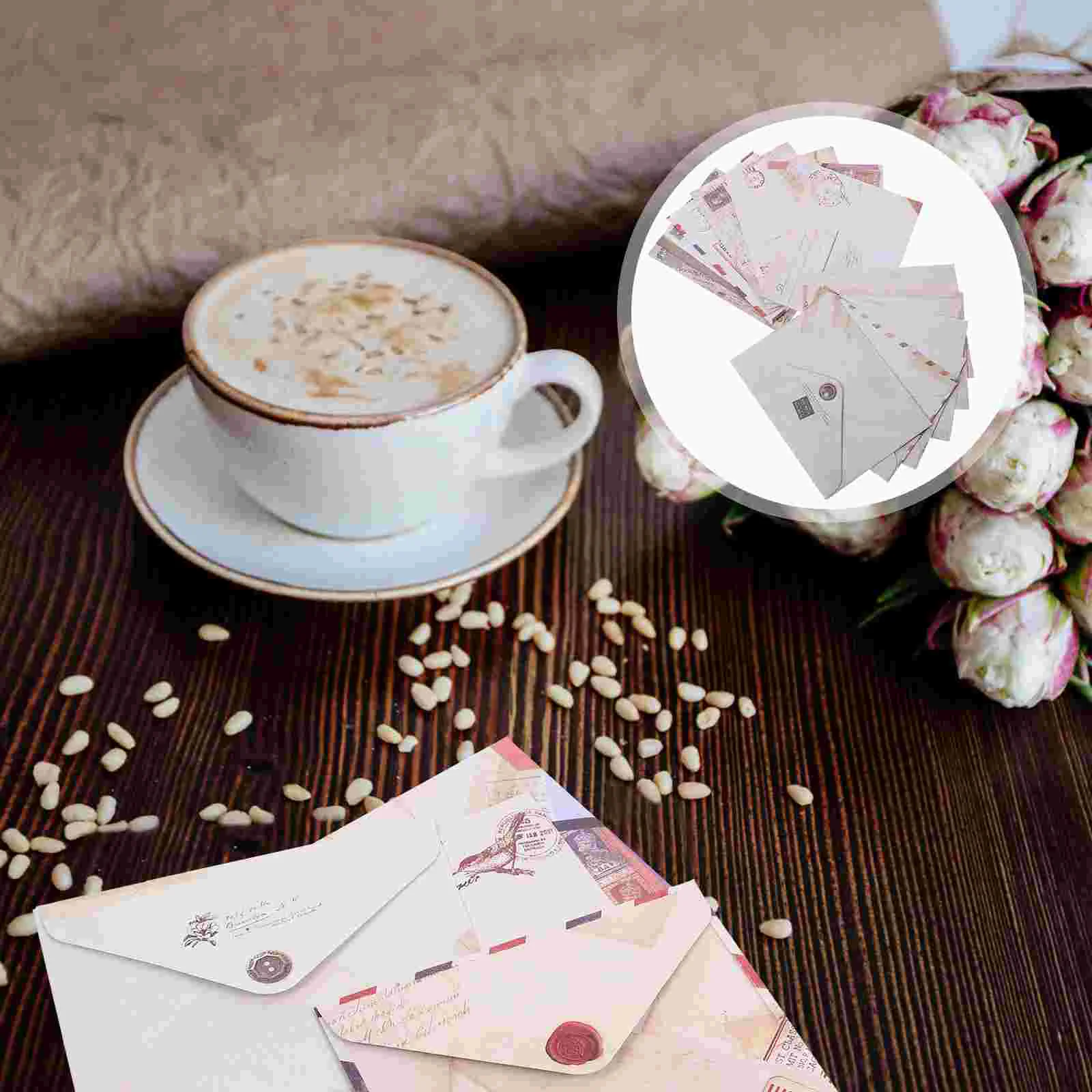 

60pcs Mini Paper Envelopes Vintage Envelopes Greeting Cards Gift Cards Envelopes