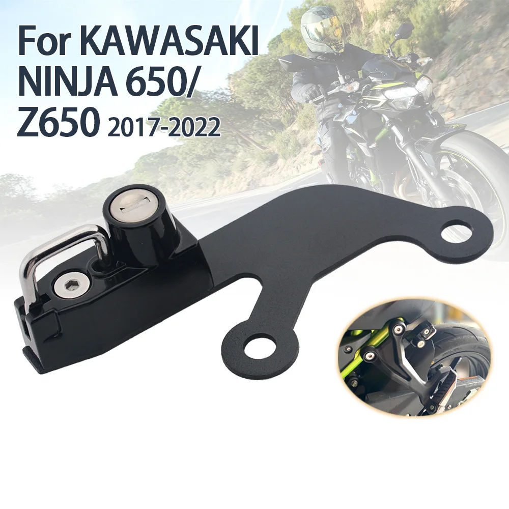 

Motorcycle Helmet Lock Kit ForKawasaki Ninja650 Z 650 Helmets Security Anti-Theft Lock Left Rust-Proof Sturdy Aluminum