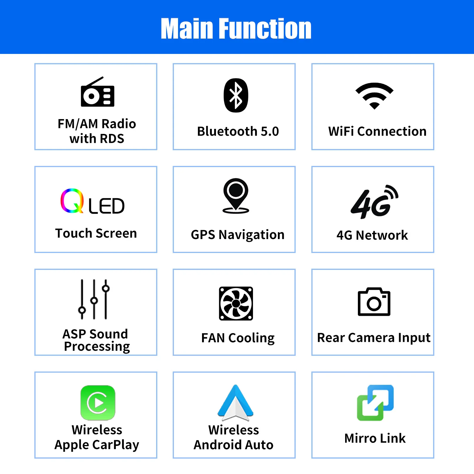 Autoradio ESSGOO Android 15 9 Zoll 4+64G mit Wireless CarPlay für VW Golf R32 MK4 Town City Golf Kanada 2007-2010 GPS Navigation RDS FM Bluetooth WiFi Android Auto Lenkradsteuerung Mirror Link 6+128G – Detail 5