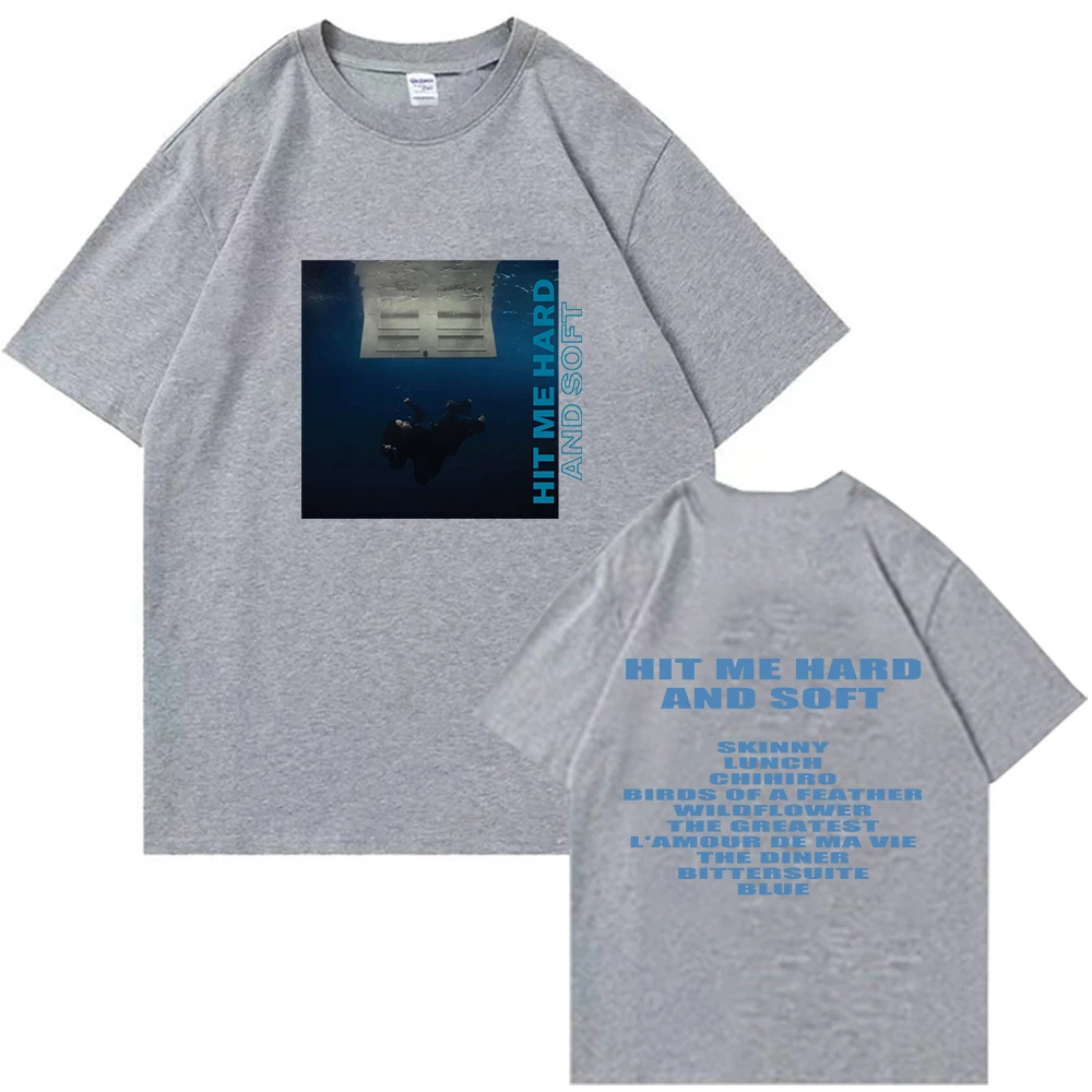 Hit Me Hard And Soft Billie T-shirt O-Neck Short Sleeve Shirts Fans Gift 2