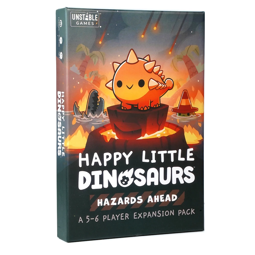 Unstable Games Happy Little Dinosaurs Base Game 4 Expansion Dating Disasters Hazards Ahead Perils of Puberty Card Game