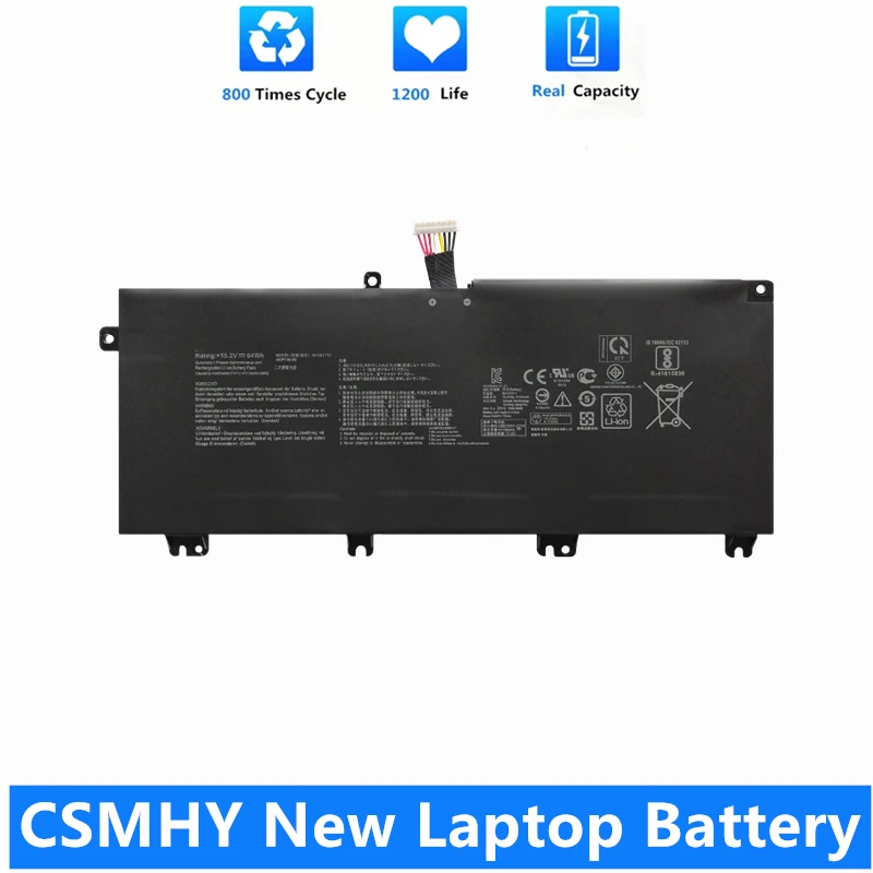 CSMHY New B41N1711 Аккумулятор для ноутбука ASUS Strix GL703VD GL703VM GL503VD GL503VM FX503V FX705DT FX705DD FX705DU FX705DY 64WH