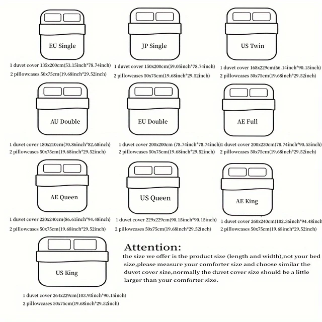 3pcs Satin Duvet cover set (1*Duvet Cover + 2*Pillowcase, Without Core), Black dot print Bedding Set, Soft Comfortable 2