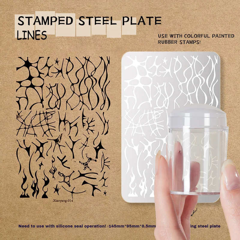 Floral Lace & Butterfly Nail Art Stamping Kit